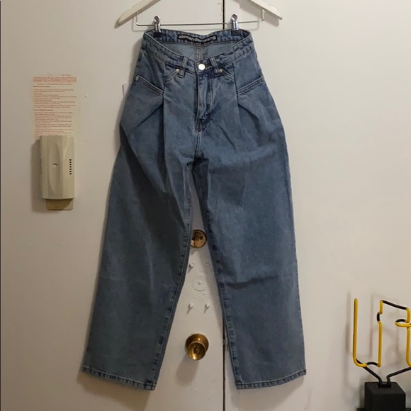 ALEXANDER WANG BRACE Pleated denim Jean size 27 - Picture 7 of 14